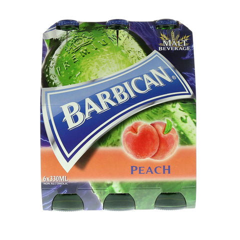 Barbican Peach Non Alcoholic Malt Beverage 330ml x Pack of 6