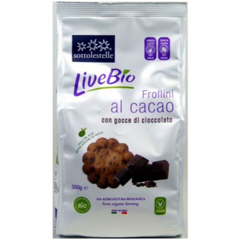 Sottolestelle Livebio Cocoa & Choco Drops Cookies 300g