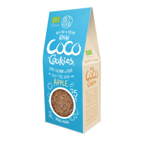 Diet Food Bio Raw Coco Cookies Apple 80g