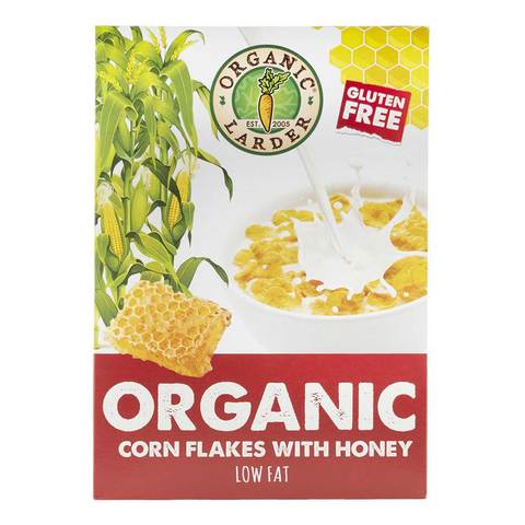Organic Larder Organic Cornflakes Low Fat With Honey 300g