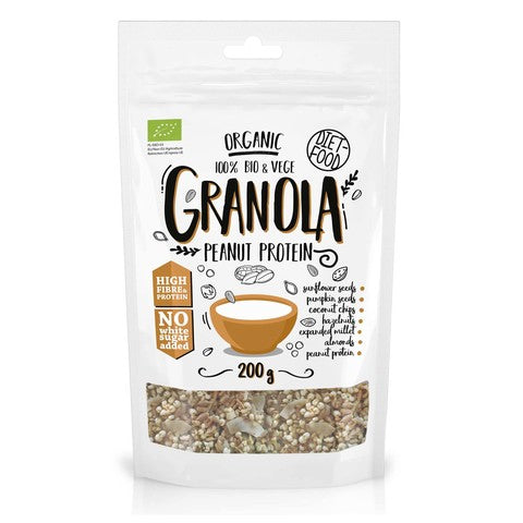 Diet Food Organic Granola Peanut Cream 200g