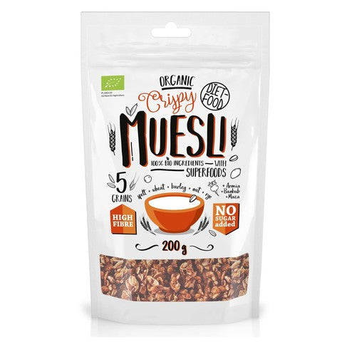 Diet Food Organic Crispy Muesli With Superfoods 200g