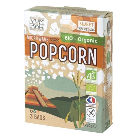 Yum Kah Organic Microwave Popcorn Sweet 90g