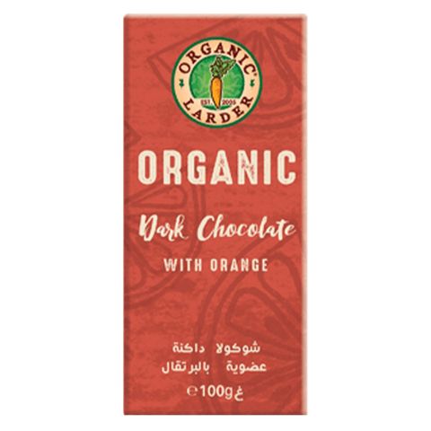 Organic Larder Chocolate Dark With Orange 100g