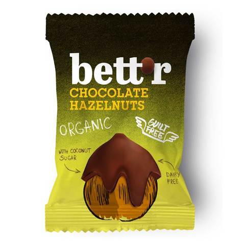 Bett\'R Chocolate Coated Hazelnuts 40g