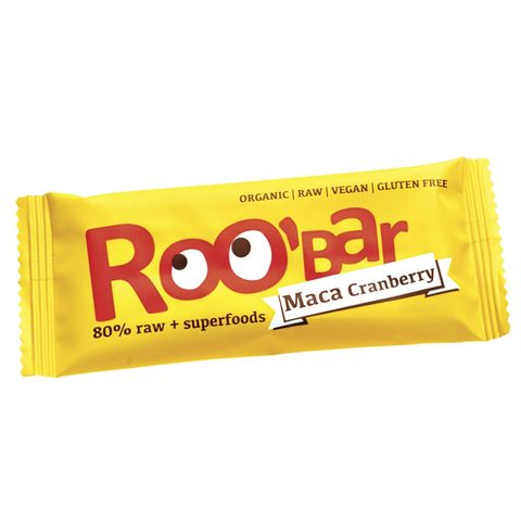 Roo\'Bar Maca and Cranberries Organic Bar 30g