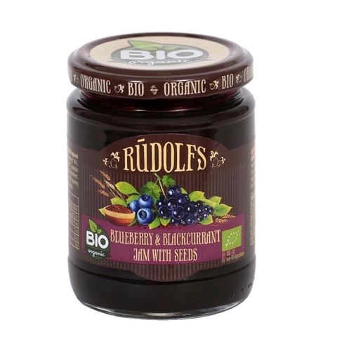 Rudolfs Blueberry & Blackcurrant Jam With Seed 270g