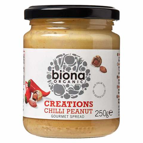 Biona Organic Chilli Peanut Gourmet Spread 250g