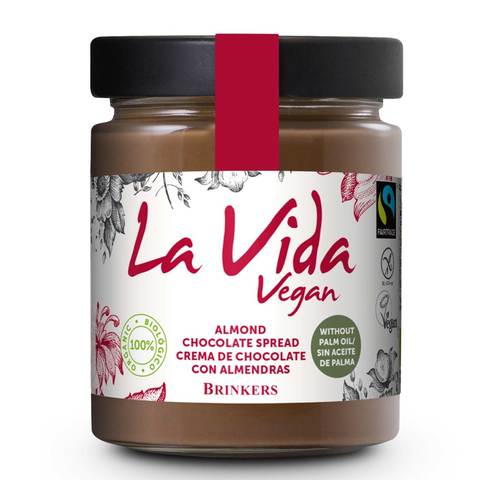 Brinkers La Vida Vegan Almond And Chocolate Spread 270g