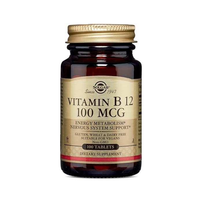 Solgar Vitamin B12 100 Mcg Tablet 100's