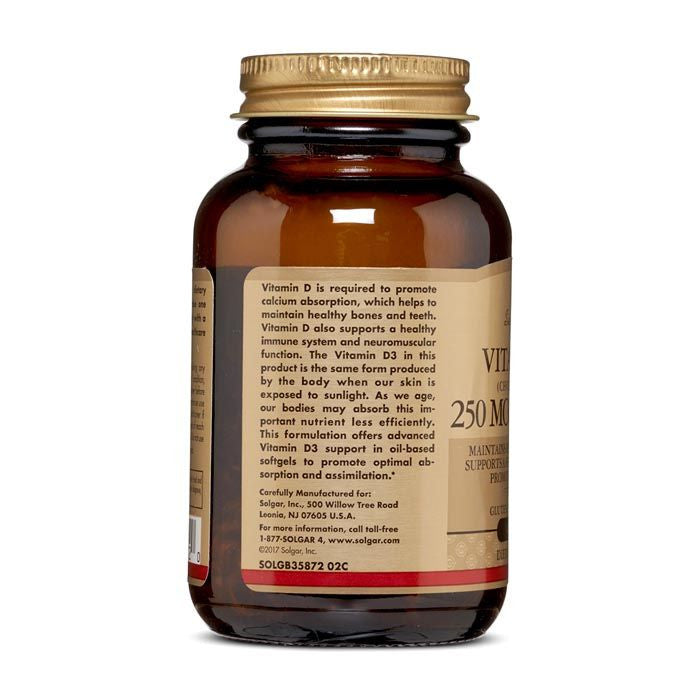 Solgar Vitamin D3 10000 IU Cholecalciferol Softgels 120's