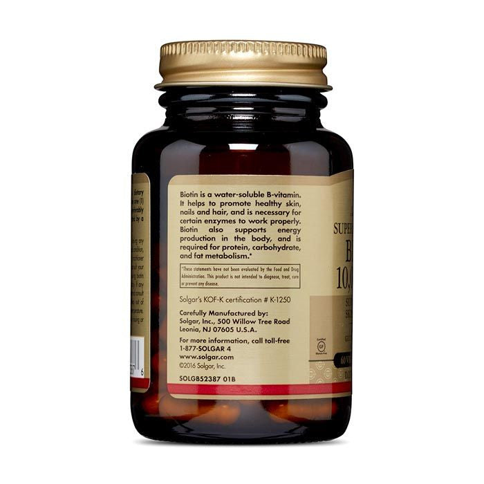 Solgar Biotin 10000mcg 120's Vegetable capsules