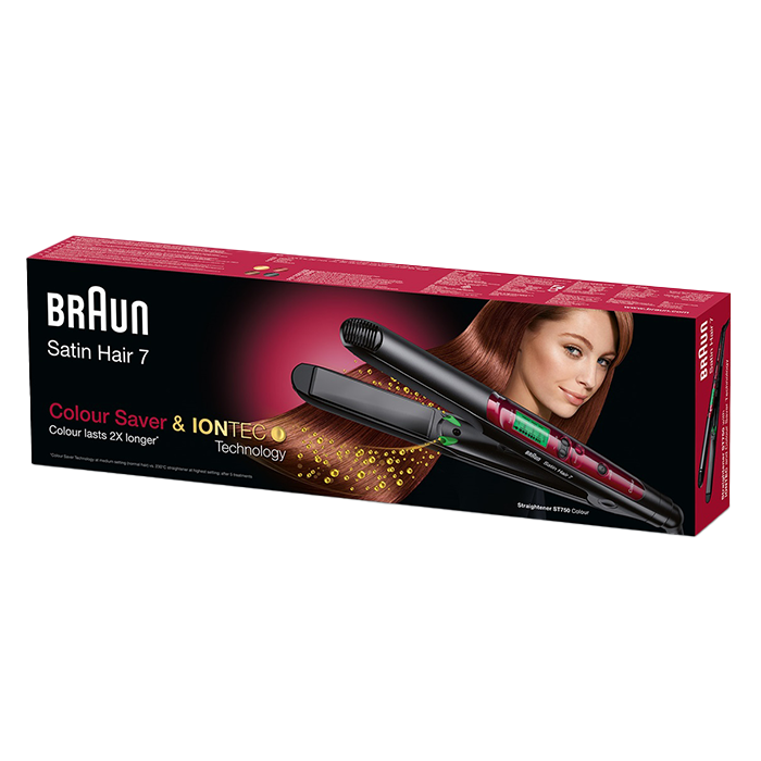 Braun Satin Hair 7 Ceramic Straightner With Lcd Disp :St 750