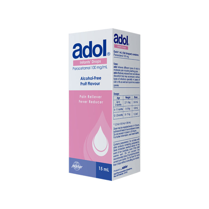 Adol Infants' Drops 100mg/ml Drop (Oral) 15ml Bottle + Dropper