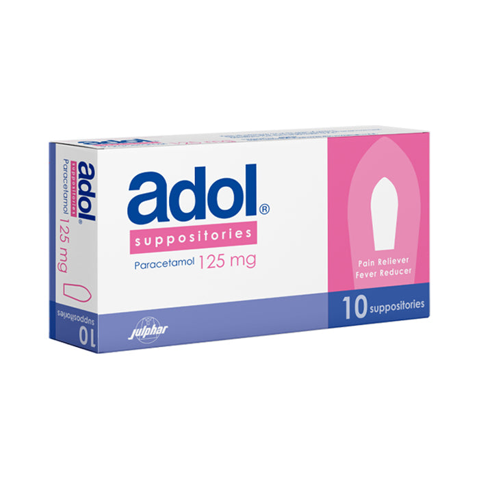 Adol 125mg Suppositories 10's