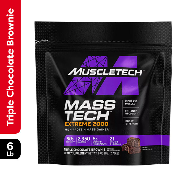 Muscle Tech Mass Tech Extreme 2000 Triple Chocolate Brownie 6lb