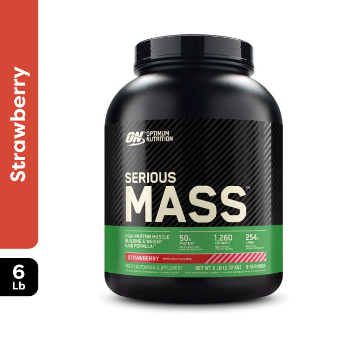 Optimum Nutrition Serious Mass Strawberry 6 lb