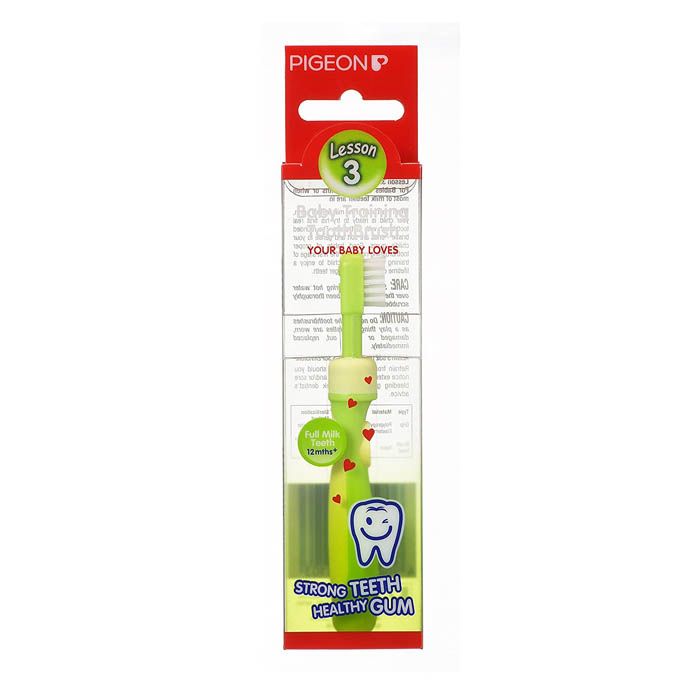 Pigeon Training Toothbrush Lesson 3 Green