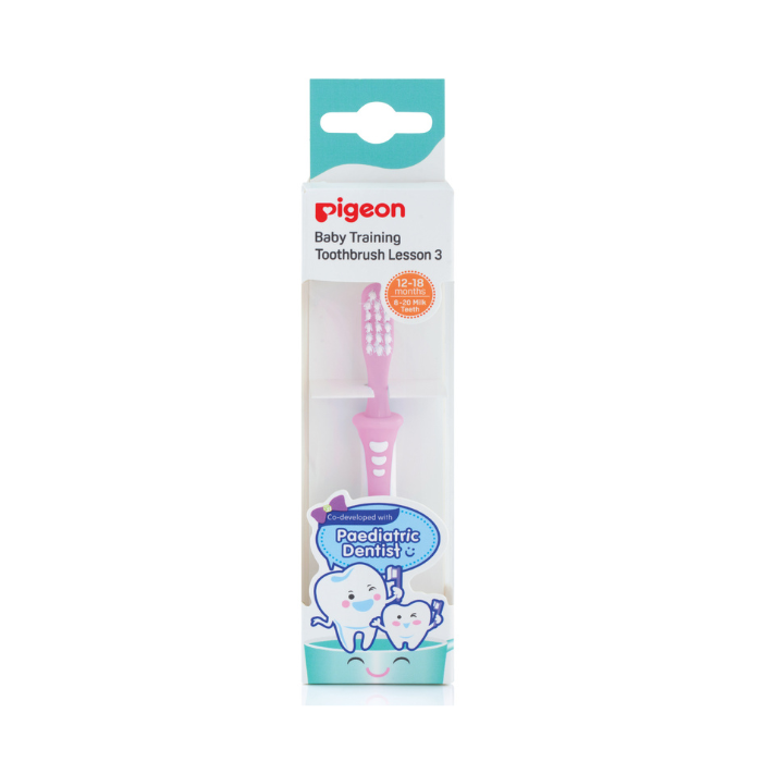 Pigeon Training Toothbrush Lesson 3 Pink