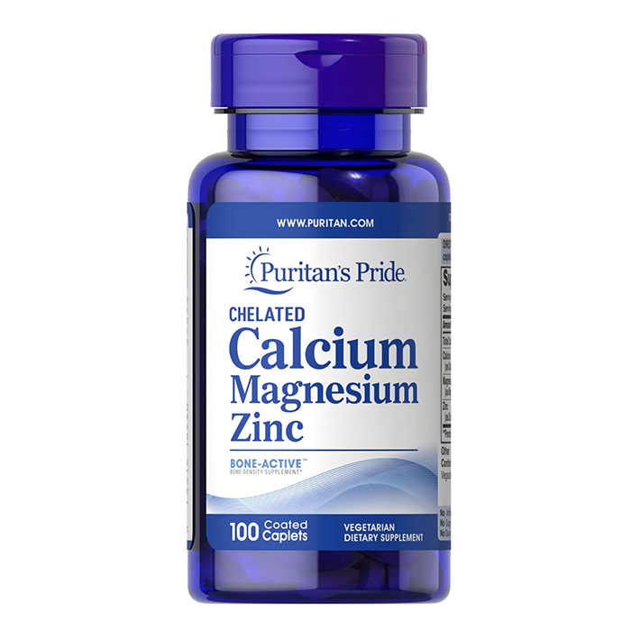 Puritan's Pride Chelated Calcium Magnesium Zinc 100 Caplets