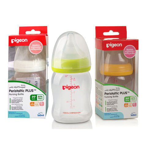 Pigeon Plastic Wide Neck Feeding Bottle 160ml