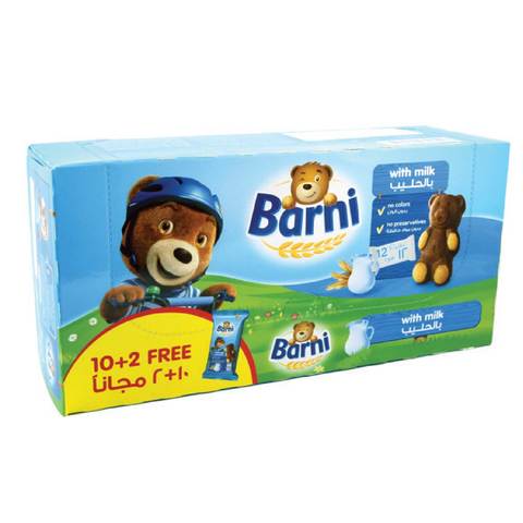 Barni Milk Biscuits 30gx12
