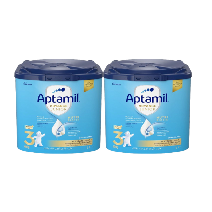 Aptamil Advance Junior Palm Oil Free 3 Milk Formula 400gx2 Dual Pack@1