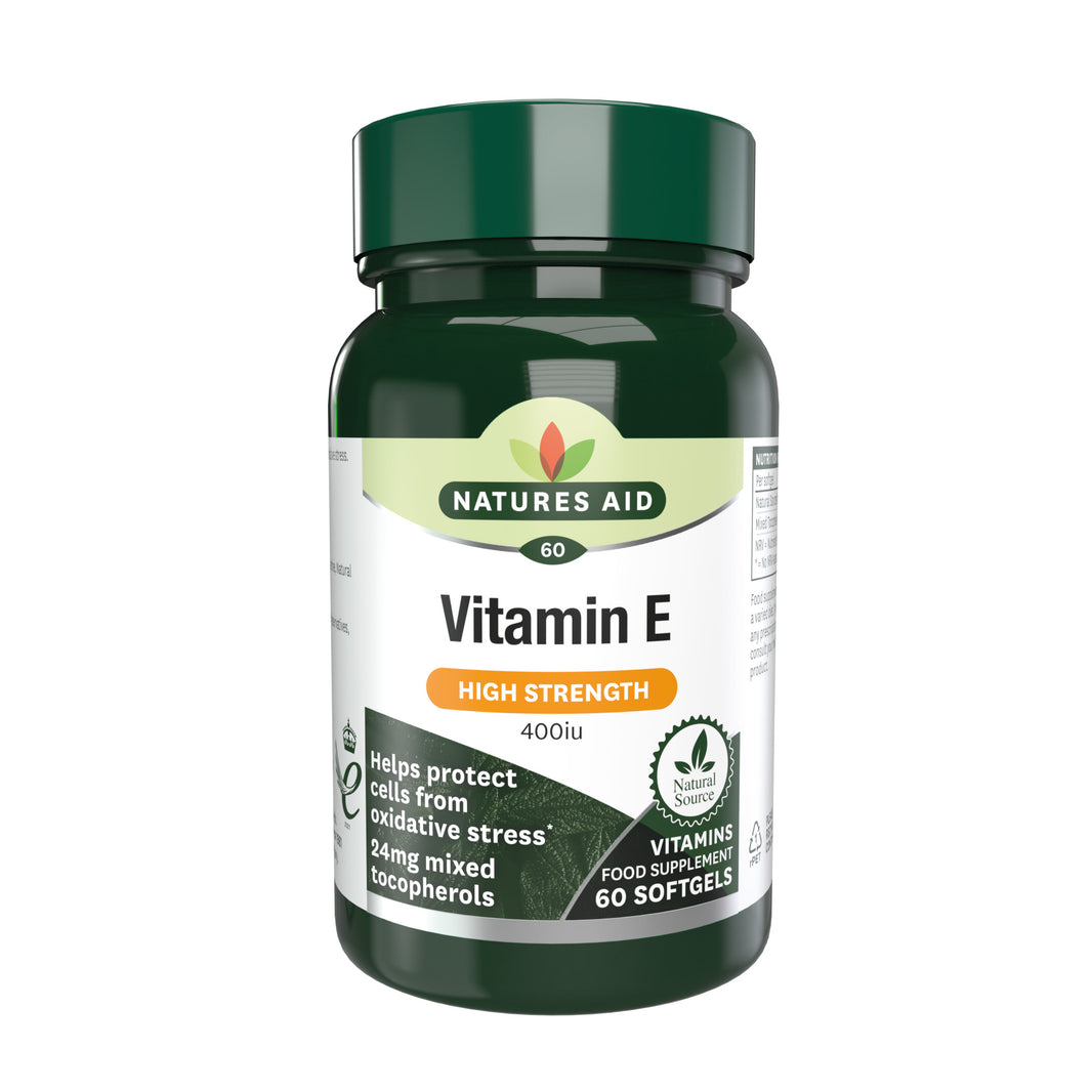 Natures Aid Vitamin E 400IU Natural Form 60 Softgels