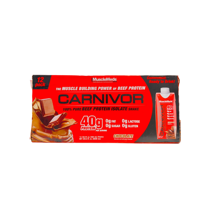 Muscle Med Carnivor RTD Chocolate 16.9oz - Box Of 12pcs