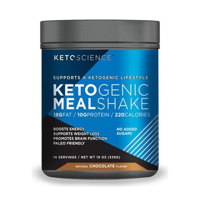 Ketoscience Ketogenic Meal Shake Natural Chocolate 14 Servings 539 g