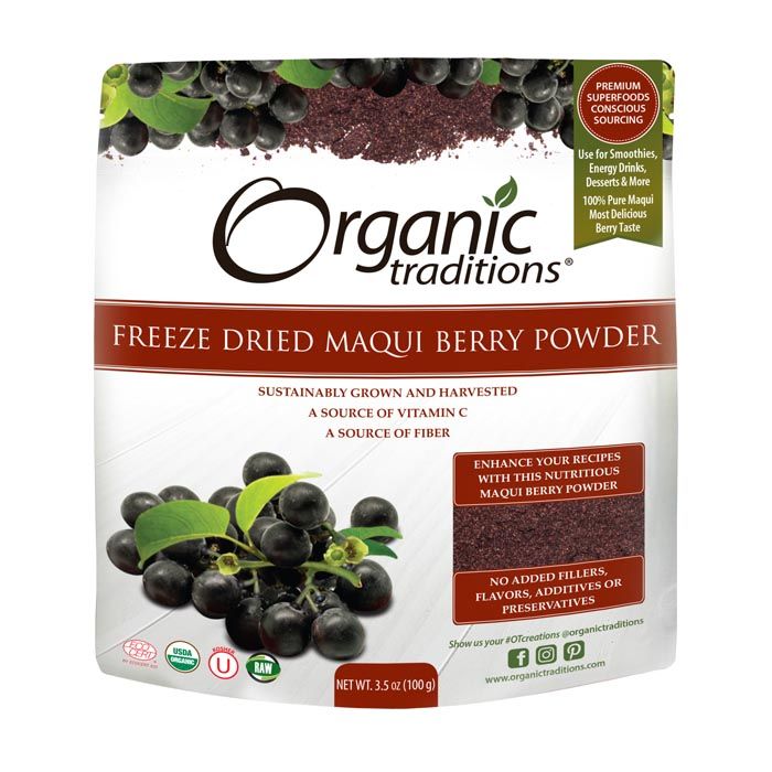 Organic Traditions Freeze Dried Maqui Berry Powder 100 g