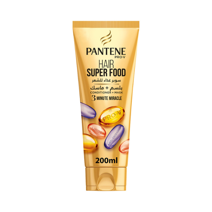 Pantene 3 Minute Miracle Super Food Conditioner + Mask 200ml