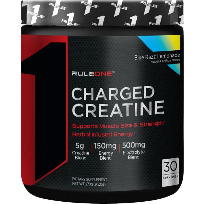 Rule 1 Charged Creatine Blue Razz Lemonade 240 g