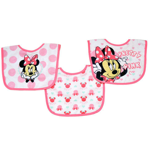 Disney Minnie Cotton Baby Bib Pack of 3