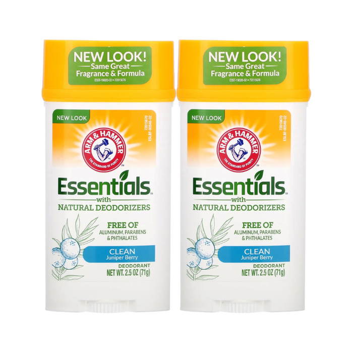Arm and Hammer Essentials Deo Stick Juniper 71g Twin Pack Promo