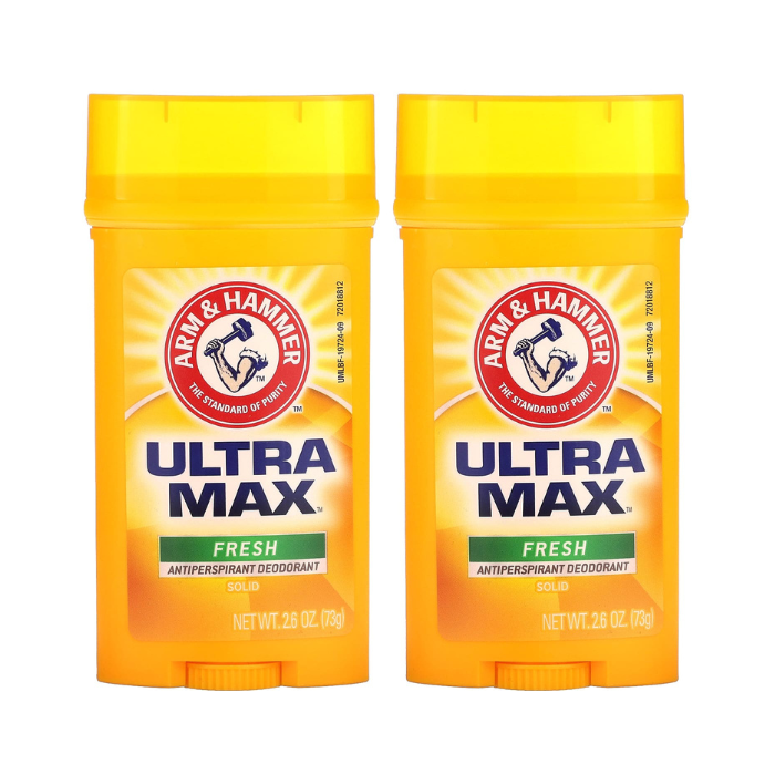 Arm and Hammer Ultra Max Deo Stick Fresh 73g Twin Pack Promo