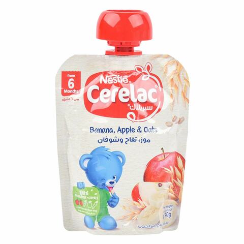 Nestle Banana Apple And Oat Cerelac 6 Months 90g