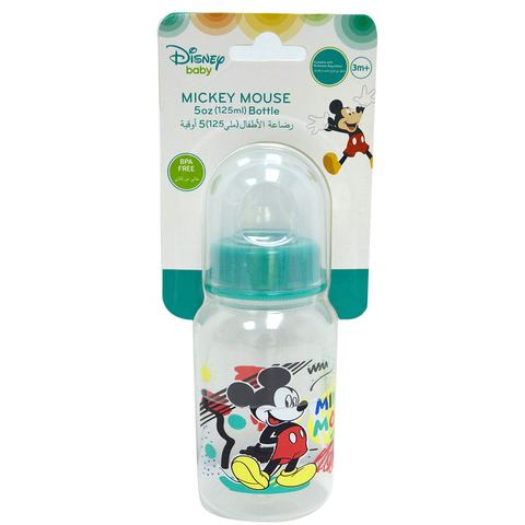 Disney - Baby Feeding Bottle 5Oz, 0+ Months, 125Ml - Mickey Mouse