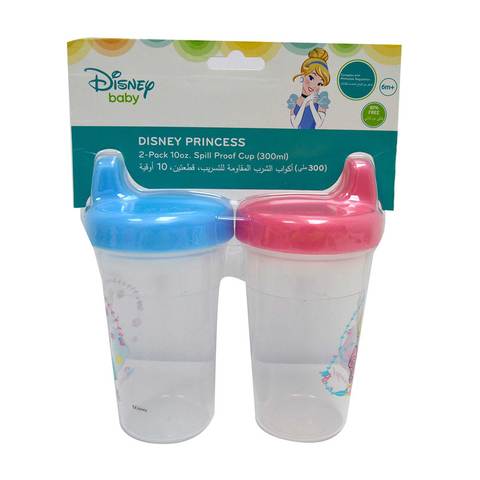 Disney - Baby Sippy Cup, 12 Months+, 300Ml, Pack Of 2 - Princess