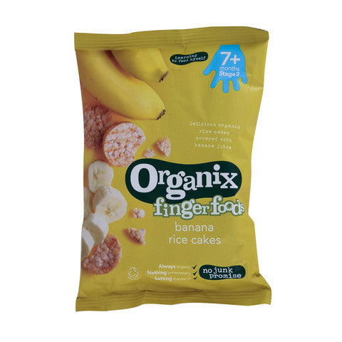 Organix Finger Foods Banana Rice Cakes 50g