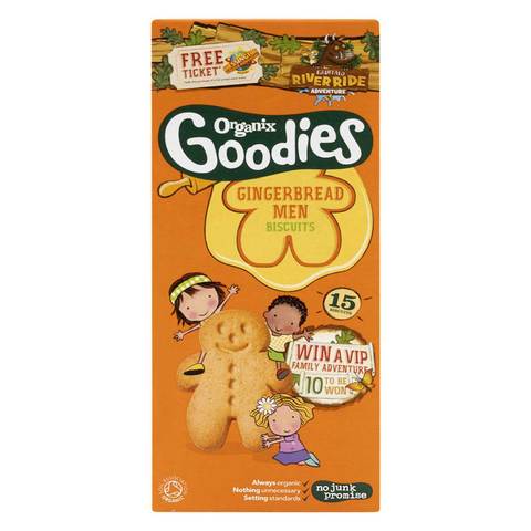Organix Goodies Gingerbread Men Biscuits 135g