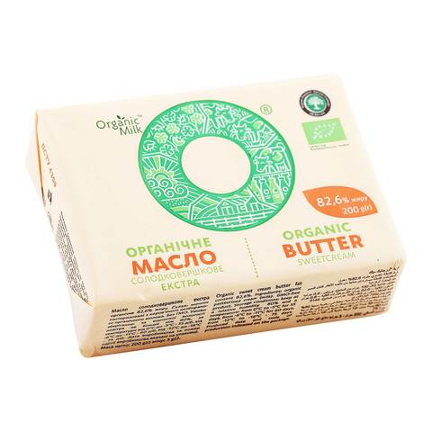 Organic Butter 82.6% 200g