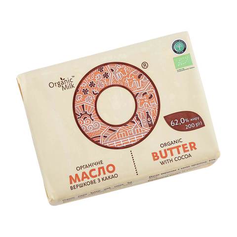 Organic Milk Butter with Cocoa 62 % 200g