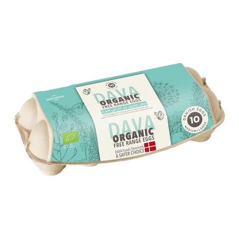 Dava Organic Free Range Eggs 10\'s