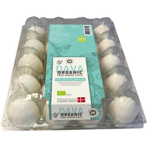 Dava Organic Free Range Eggs 20\'s