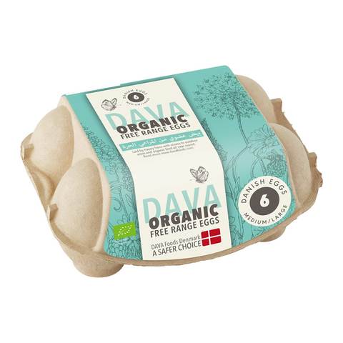 Dava Organic Free Range Eggs 6\'s