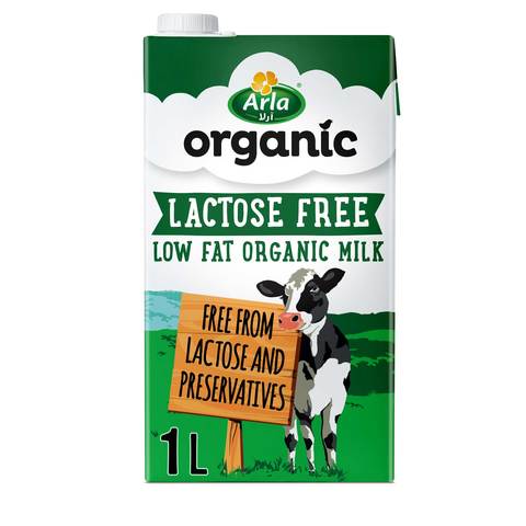 Arla Organic Milk Lactose Free 1L