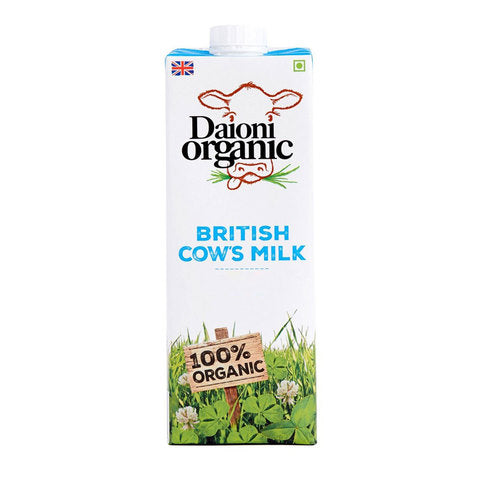 Daioni Organic Whole British Cow\'s Milk 1L