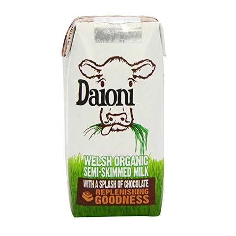 Daioni Organic Semi Skimmed Chocolate Milk 200ml
