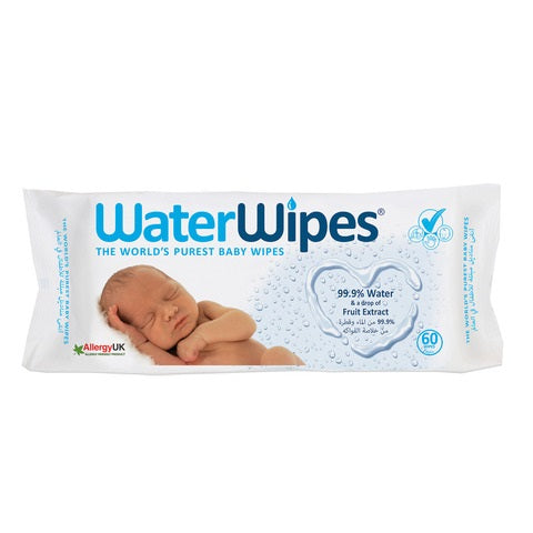Water Wipes Purest Baby Wipes 60 Counts